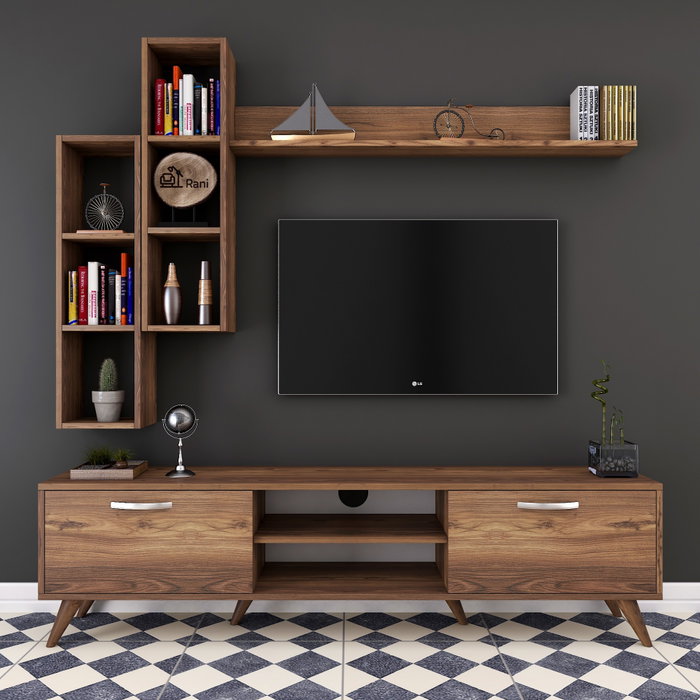 Hanah Home M16 - 262 Mueble de TV Nogal